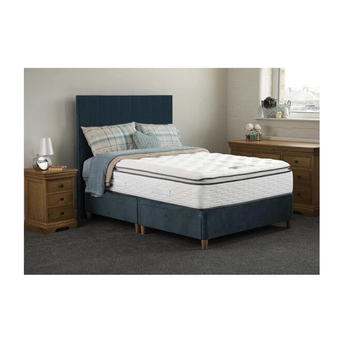 Jonas & james Hamilton Non Storage Divan Bed Set - Ocean / Super King