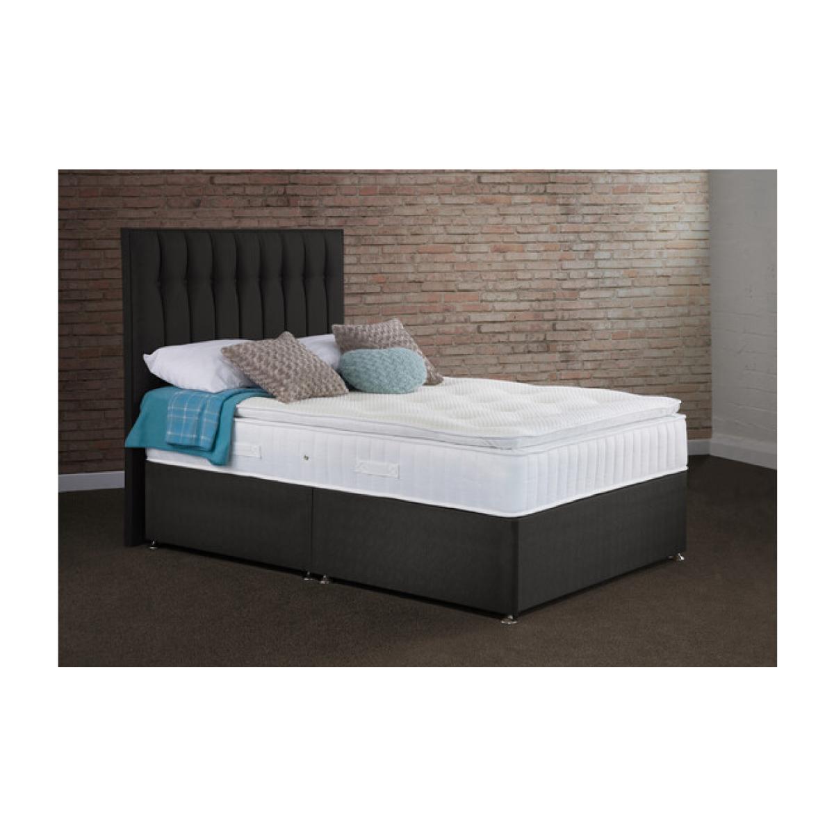 Clovelly Non Storage Divan Bed Set - Black / Super King
