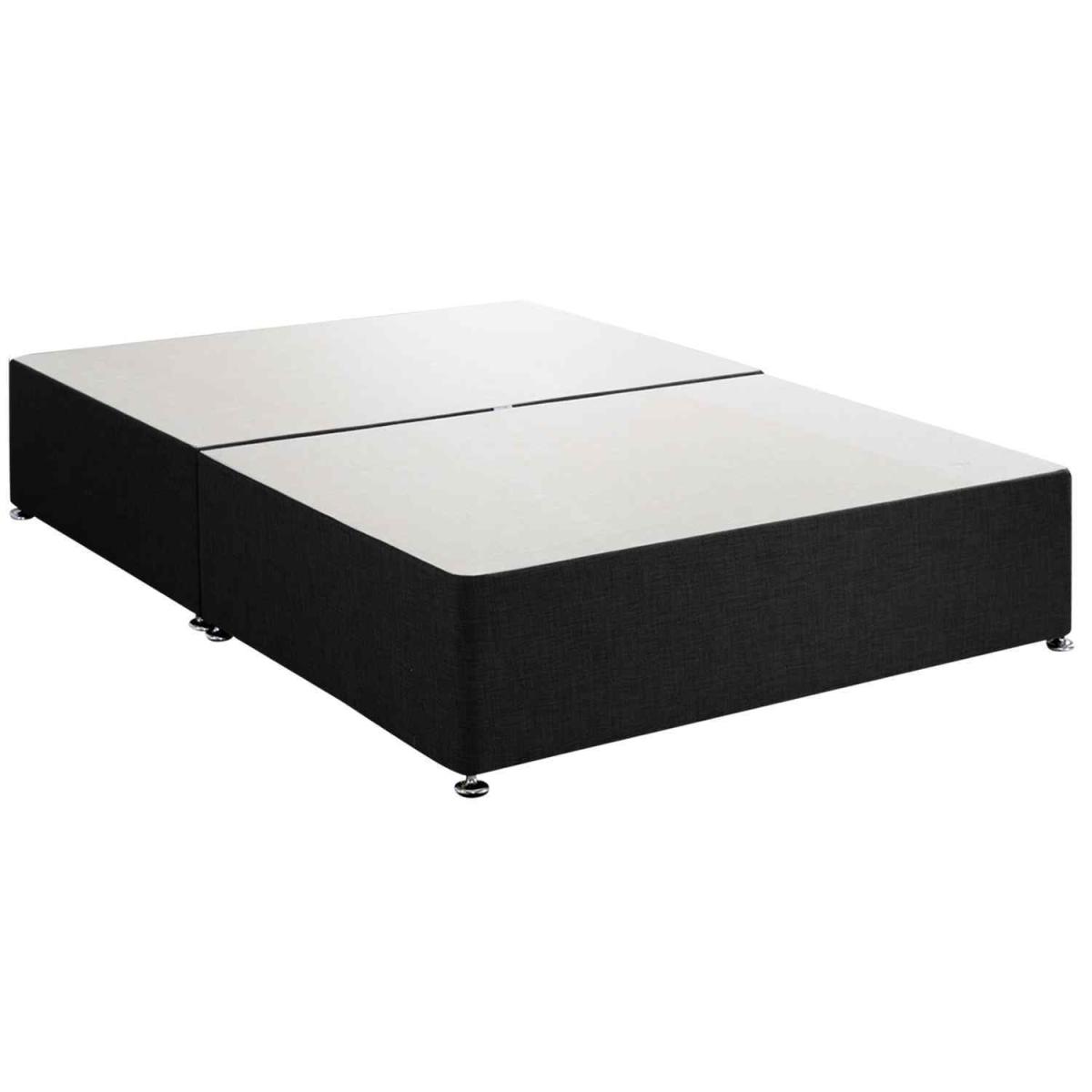 Amara Divan Base Only - Chenille Fabric, 2 Drawers Right Side - Cream / Superking – image 5