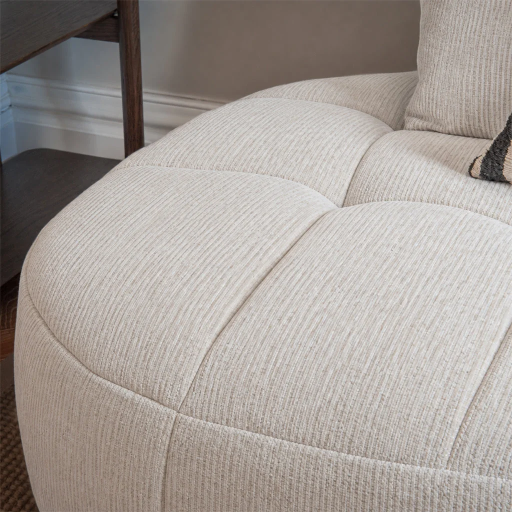 Mitzi Fabric Corner Sofa, Right Hand Facing / Large / Beige – image 5