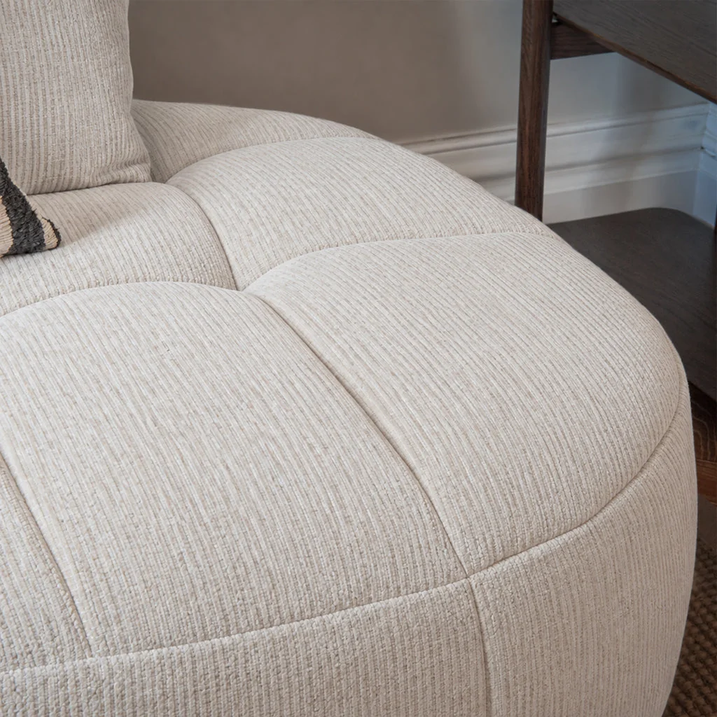 Mitzi Fabric Corner Sofa, Right Hand Facing / Large / Beige – image 8