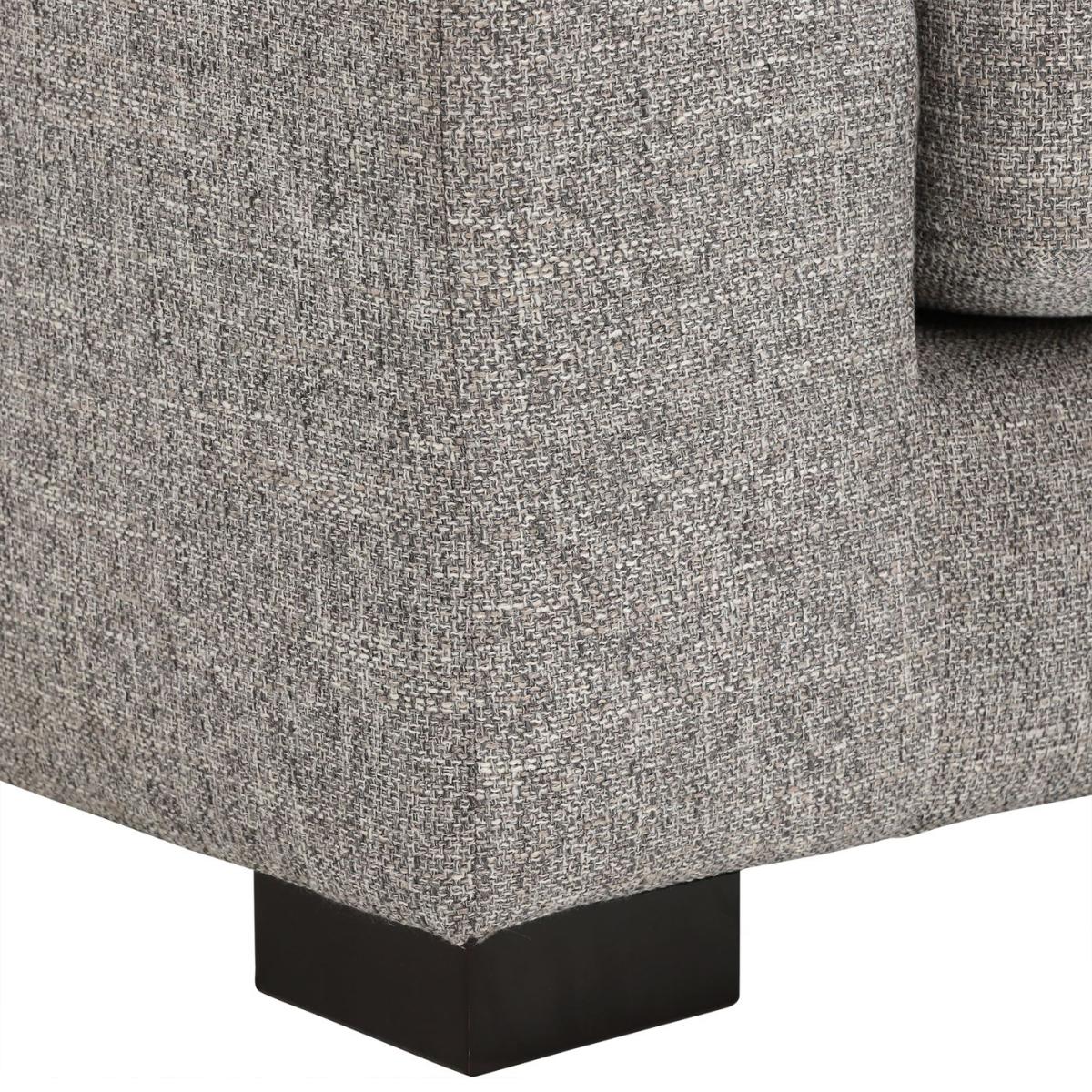 Milford Right Hand Facing Corner Group With Stool, Grey Fabric | Barker & Stonehouse – image 5