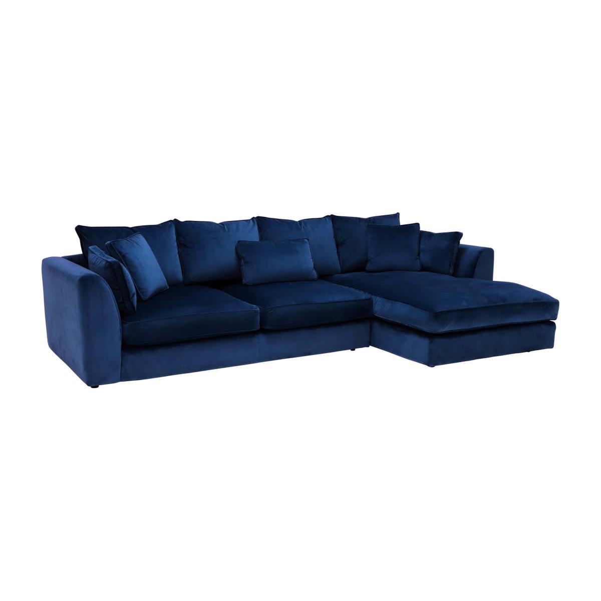 Harrington Large Chaise Corner Sofa Right, Blue Fabric | Barker & Stonehouse – image 1
