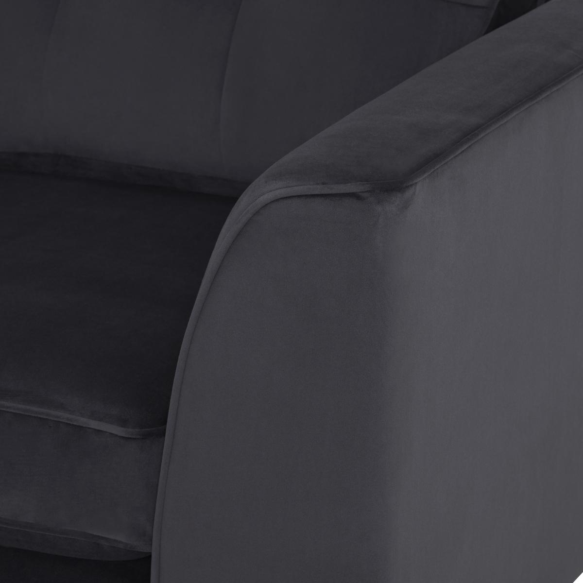 Conza Small Chaise Sofa Left Standard Back, Grey | Barker & Stonehouse – image 3