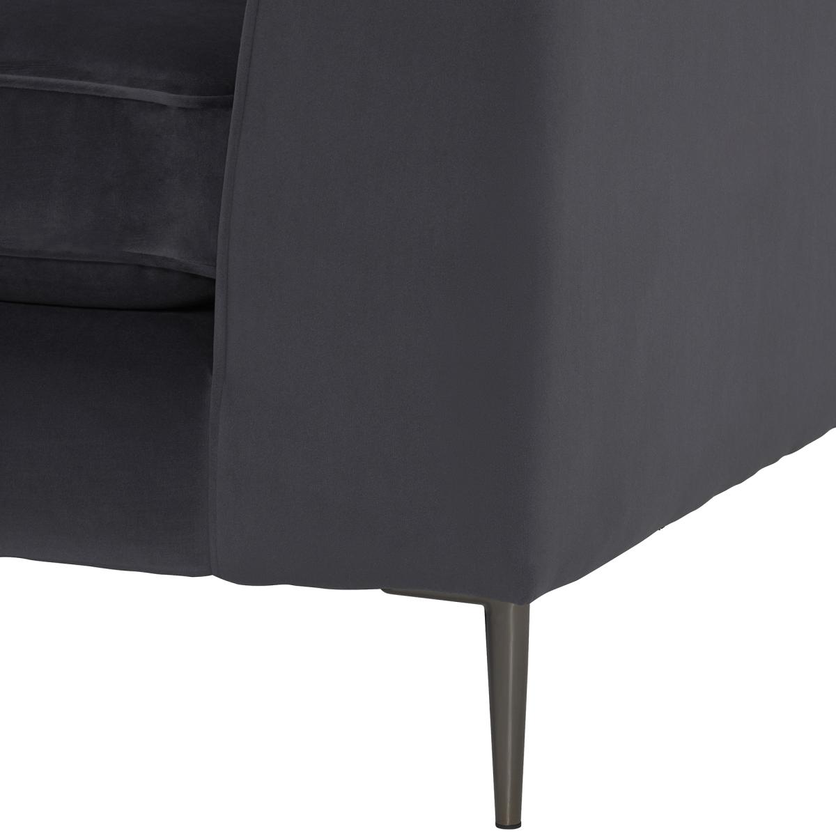Conza Small Chaise Sofa Left Standard Back, Grey | Barker & Stonehouse – image 4