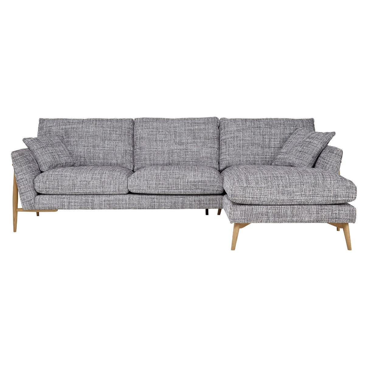 Ercol Forli Right Hand Facing Corner Chaise 3 Seater Sofa, Grey Fabric | Ercol – image 3