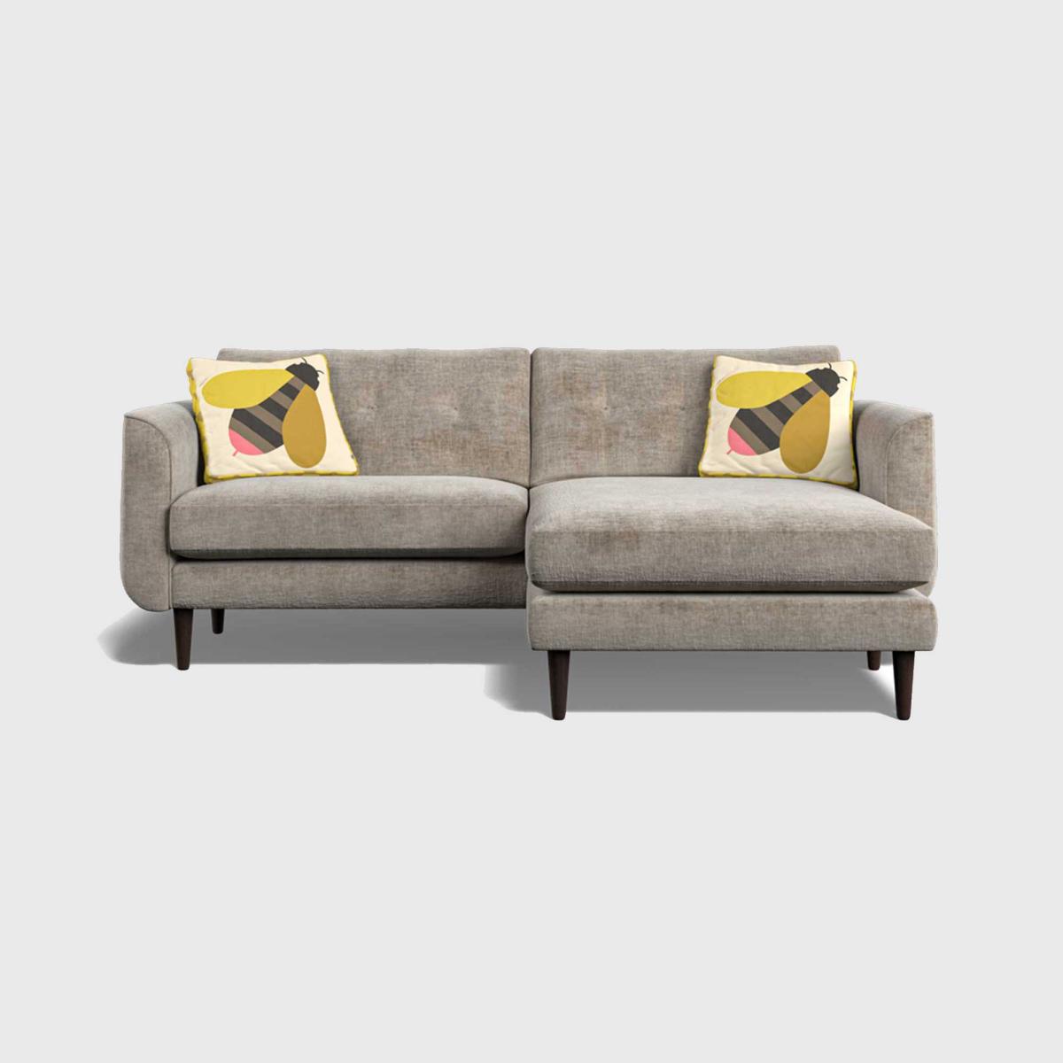 Orla Kiely Linden Large Chaise Corner Sofa Left, Orange Fabric | Barker & Stonehouse – image 2