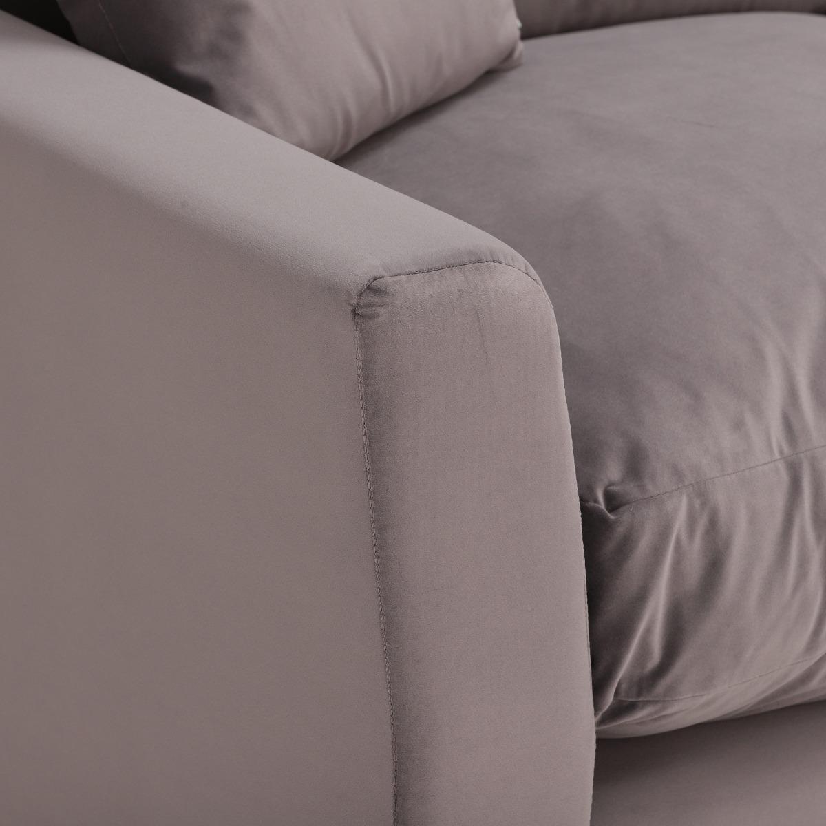 Taylor Medium Right Hand Facing Corner Sofa, Sunningdale Nickel Grey – image 3
