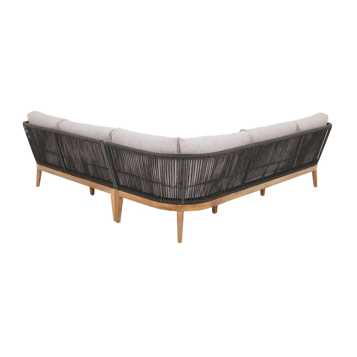 Aruba Garden Corner 5 Seater Sofa Set, Grey | Barker & Stonehouse – image 7