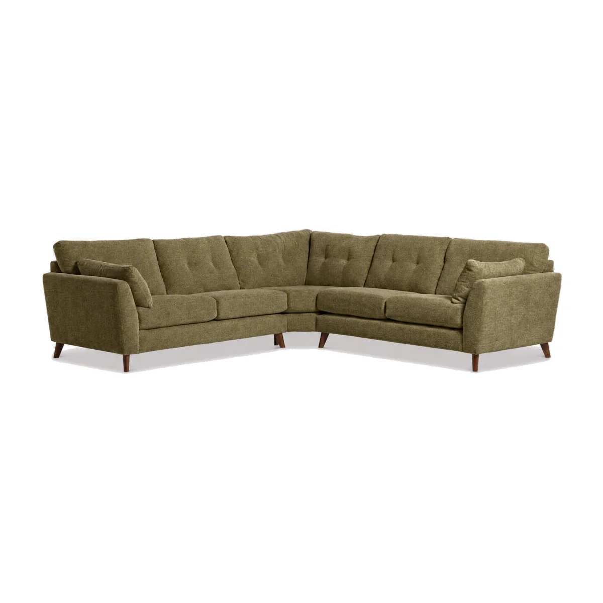Benton Large Corner Sofa, Green | Barker & Stonehouse – image 1