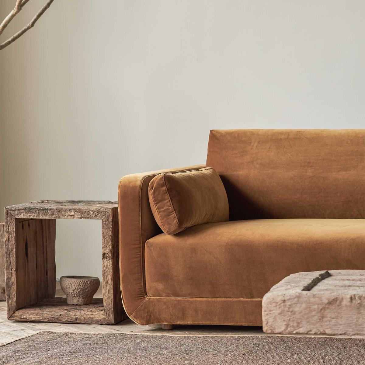 Romulas Section 6 Piece Grp Corner Sofa, Brown | Barker & Stonehouse – image 2