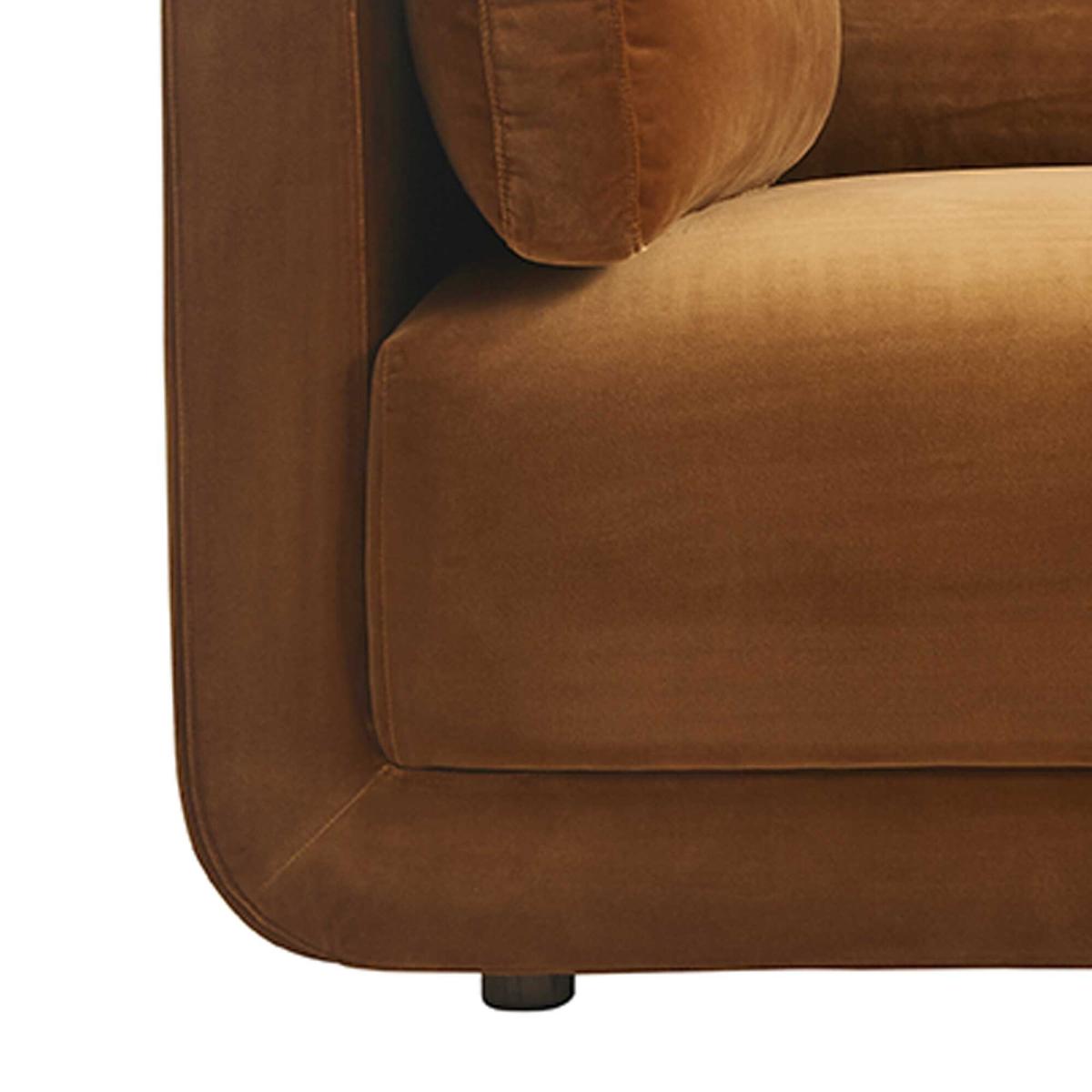 Romulas Section 6 Piece Grp Corner Sofa, Brown | Barker & Stonehouse – image 5