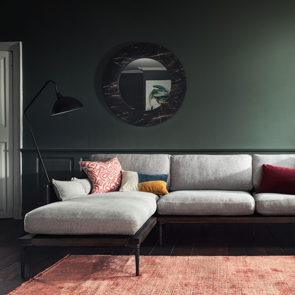 Bozan Left Hand Facing Chaise Sofa, Grey Fabric | Barker & Stonehouse – image 2
