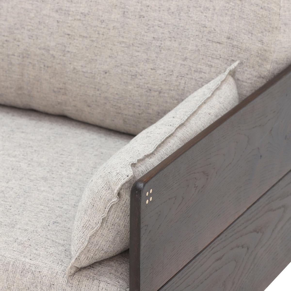 Bozan Left Hand Facing Chaise Sofa, Grey Fabric | Barker & Stonehouse – image 5