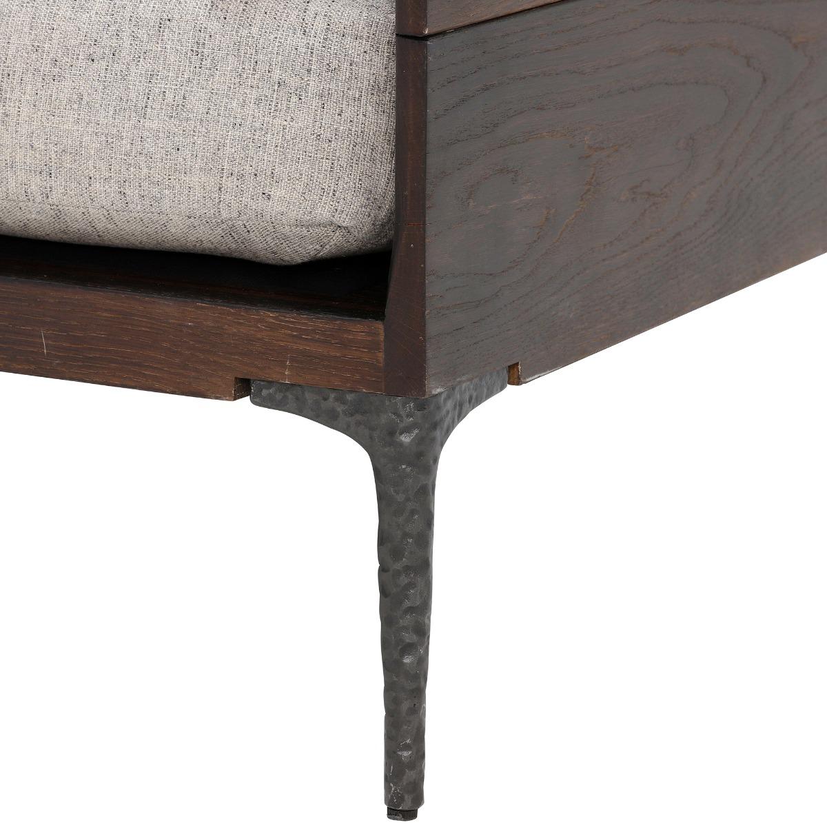Bozan Left Hand Facing Chaise Sofa, Grey Fabric | Barker & Stonehouse – image 6