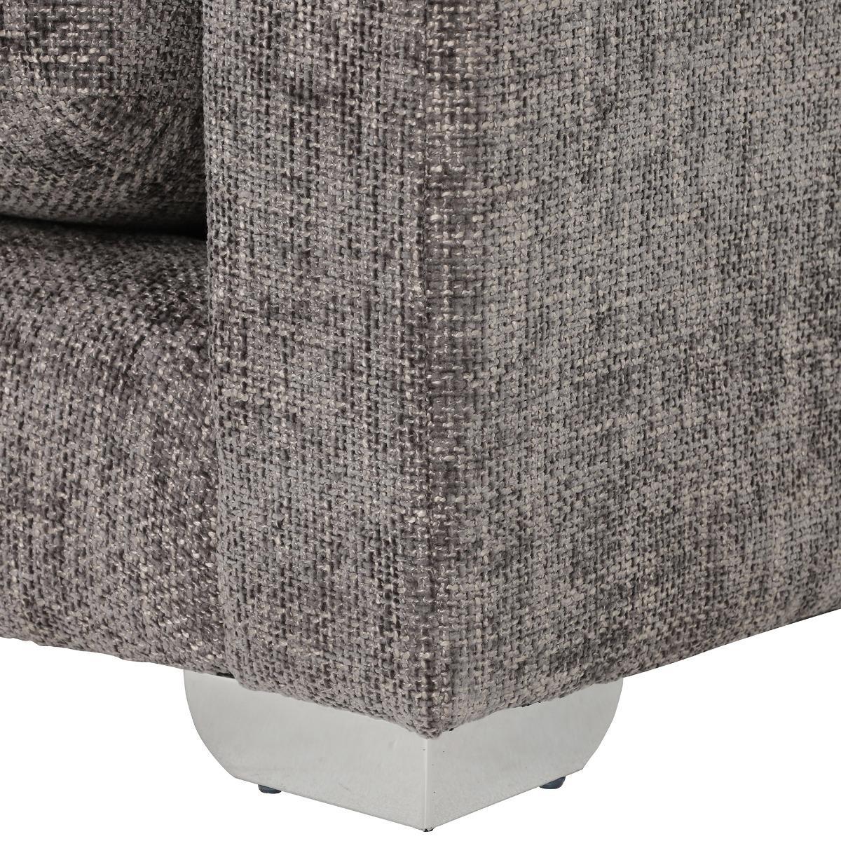 Fontella Large Left Hand Facing Chaise, Tabby Platinum – image 4