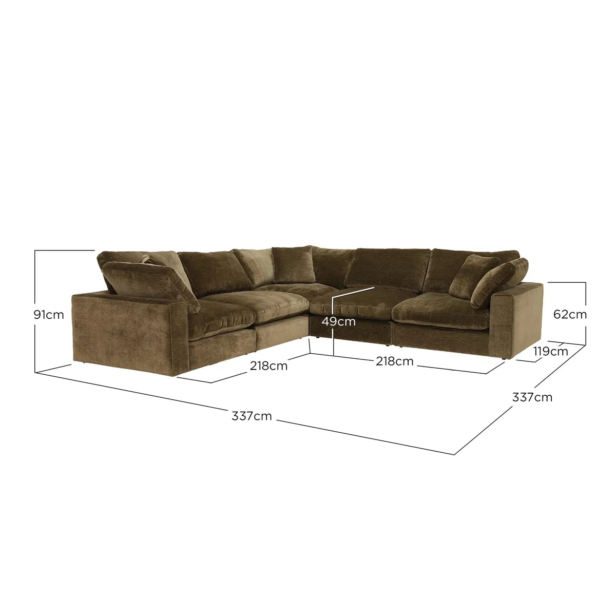 Artenis Modular 3 + 2 Corner Sofa | Barker & Stonehouse – image 10