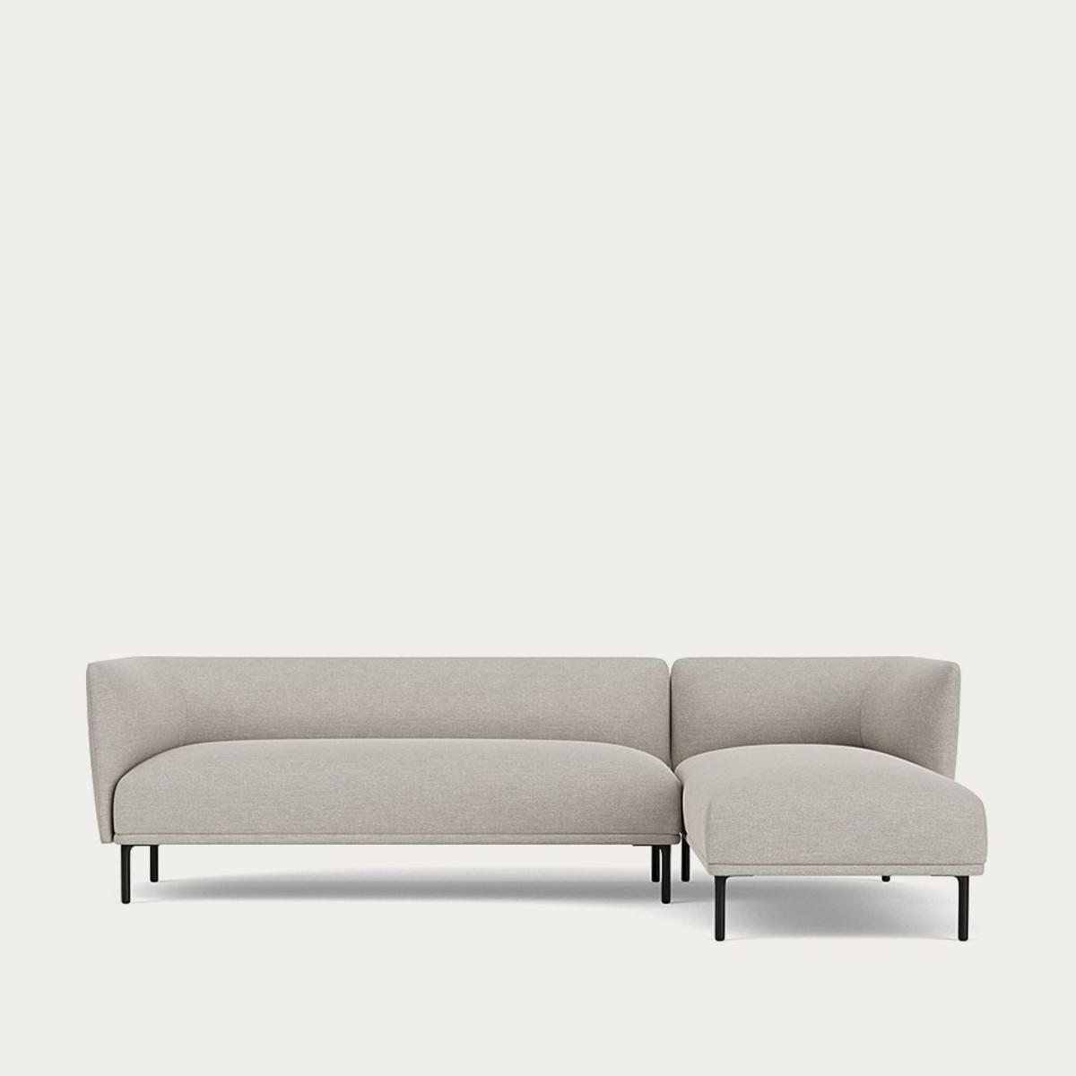 Sydney Beige Aku Corner Sofa Longchair Right