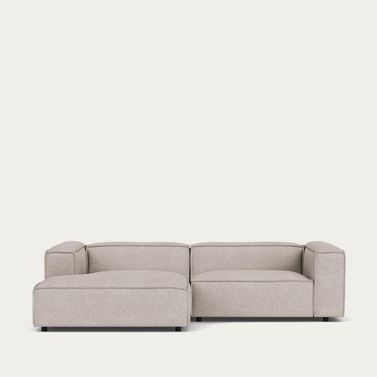 Polvere Beige Dunbar Corner Sofa Divan Left