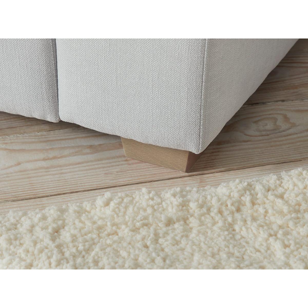 Lyon Corner Sofa – Warm Sand Wide Cotton Stripe – image 4