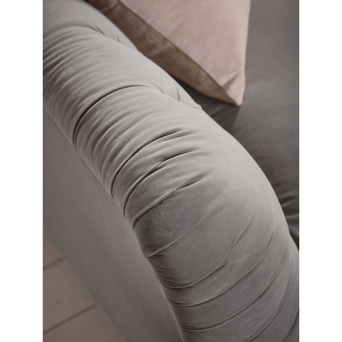 NEW Dora Buttoned Modular Corner Sofa Mid Blue Velvet -Right Hand Facing – image 2