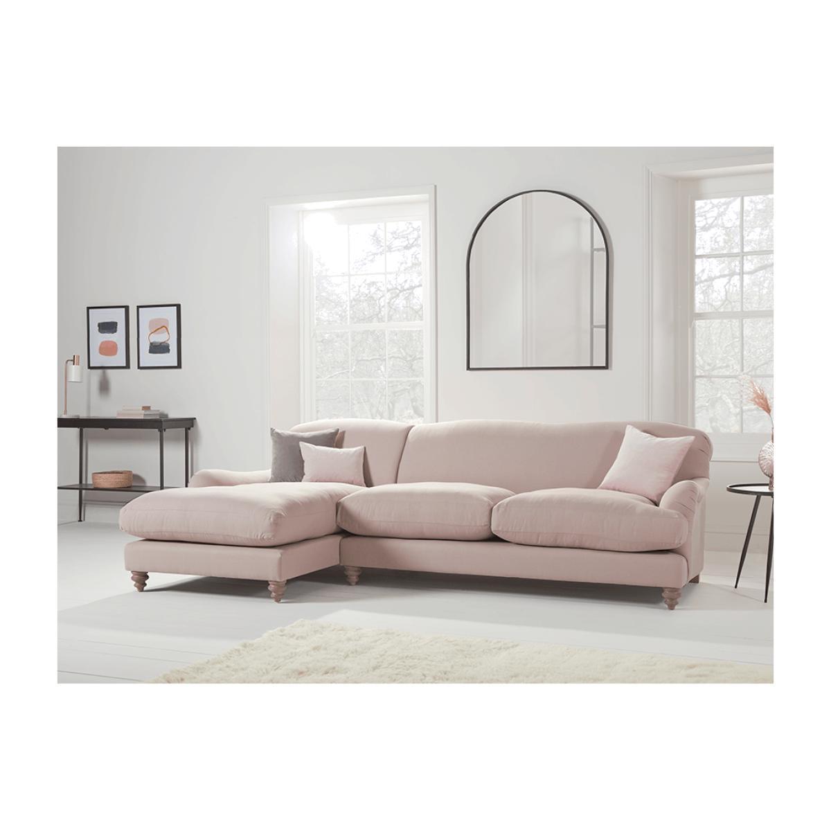Cosy Grand Chaise Sofa Moss Velvet - Right Hand Facing – image 1
