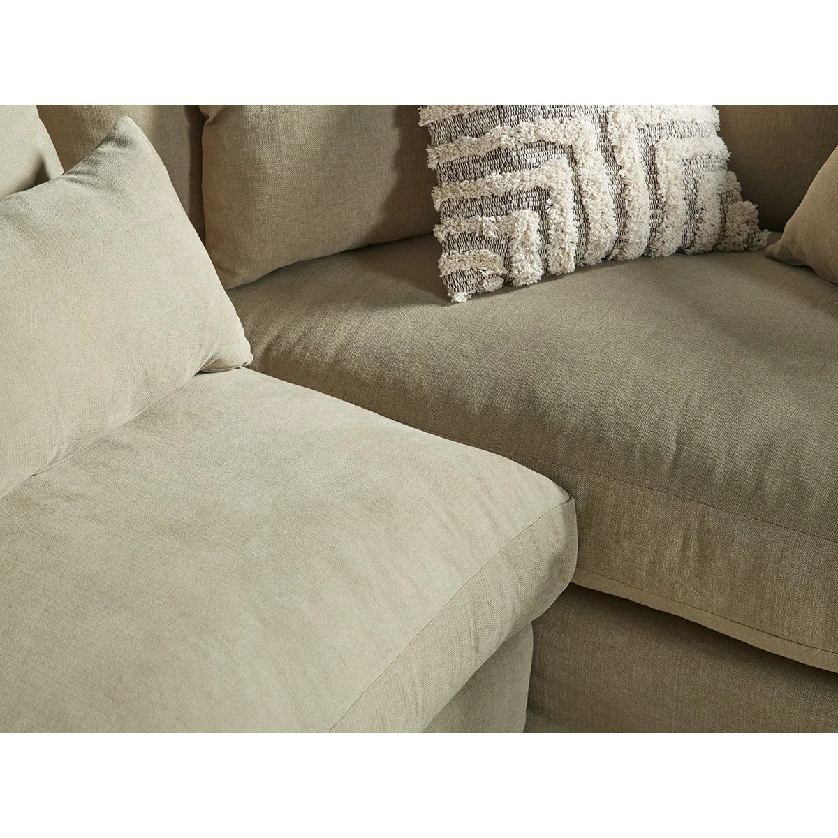 Colmar Corner Sofa - Left Hand Facing - Pebble Blue Cotton Linen – image 4