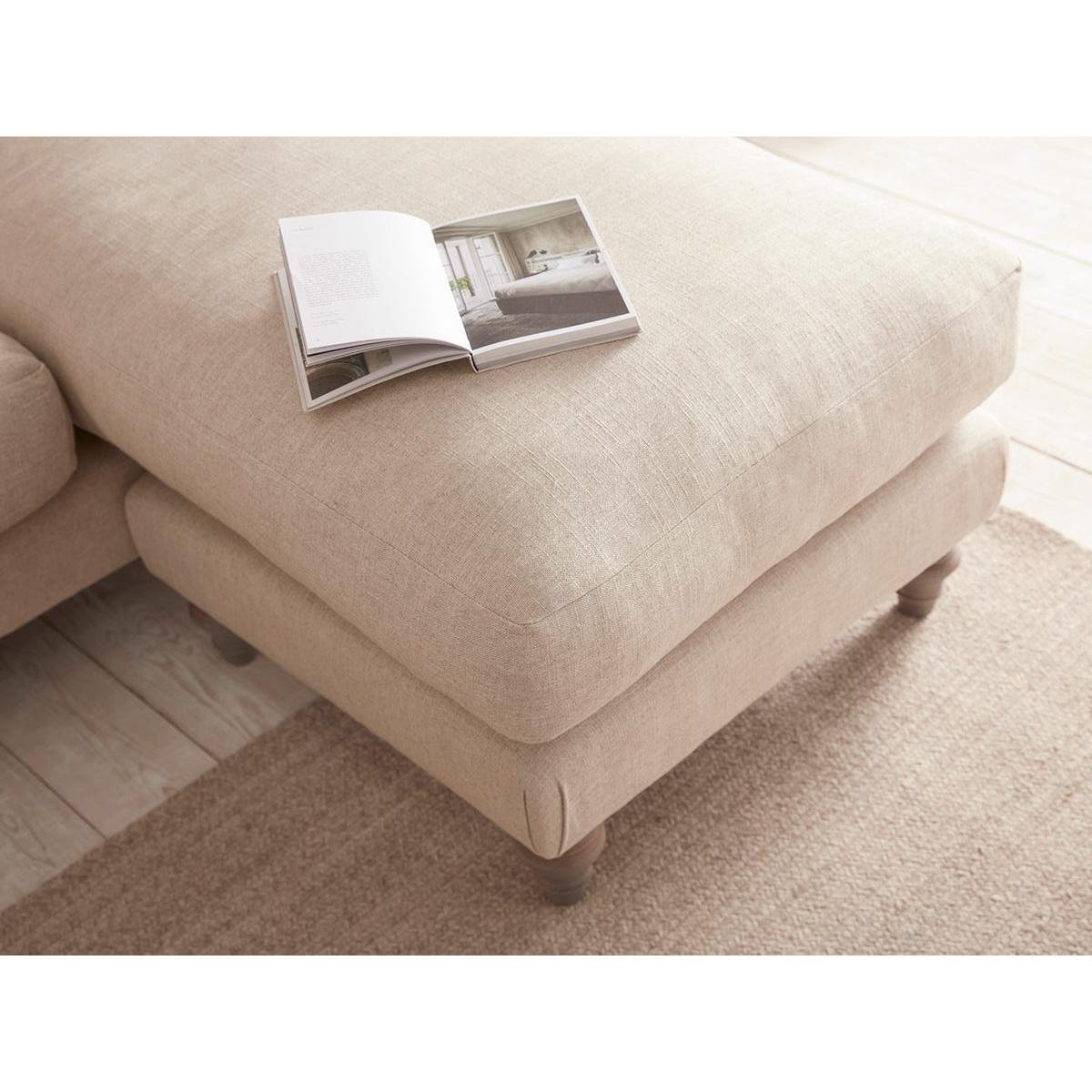 Reine Chaise Left Hand Facing Sofa - Soft Grey Opulent Cotton Velvet – image 3