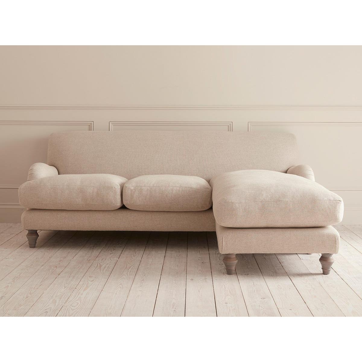 Reine Chaise Left Hand Facing Sofa - Soft Grey Opulent Cotton Velvet – image 7