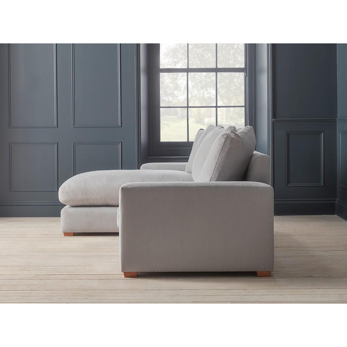 Lyon Chaise Sofa – Moss Velvet – image 7