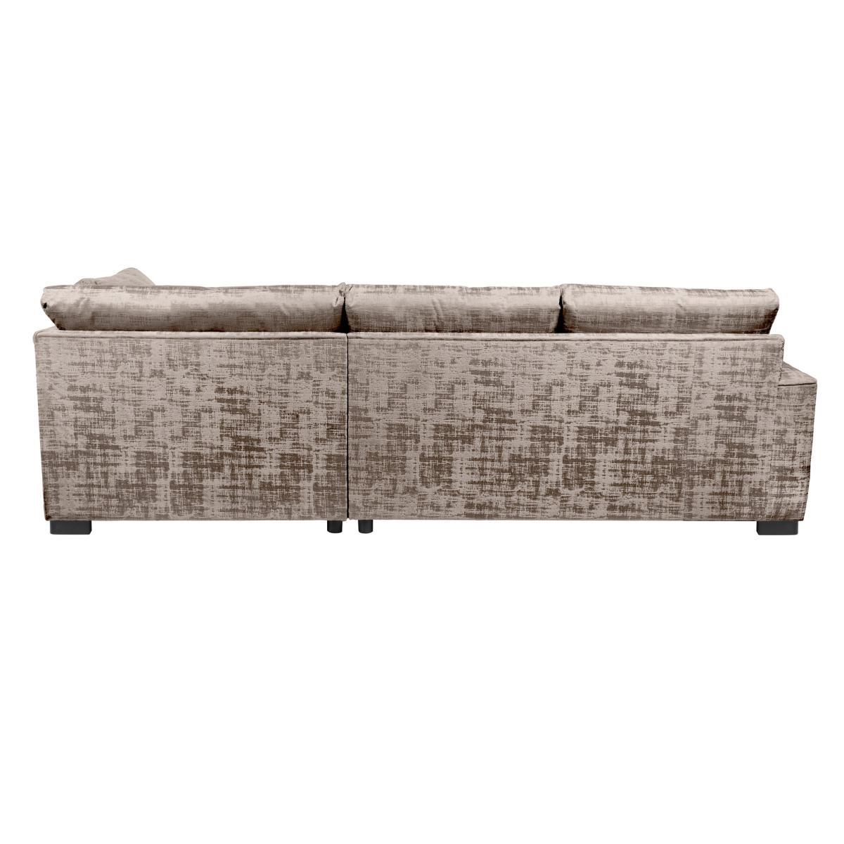 Carson Distressed Velvet Right Hand Corner Sofa Mink – image 4