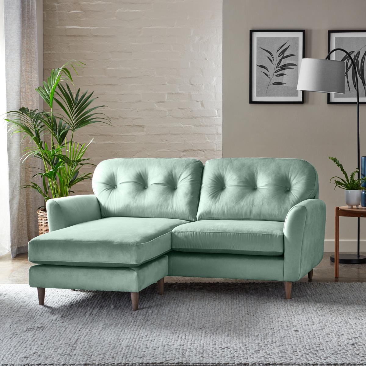 Return - Sven Opulent Velvet Reversible Corner Chaise Sofa, Mineral Opulent Velvet Mineral – image 3
