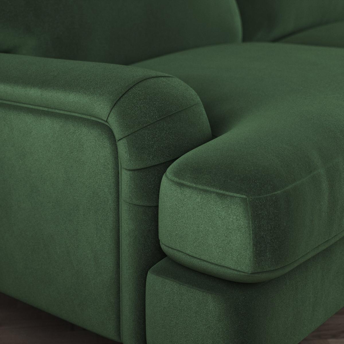 Darwin Corner Sofa Cosy Velvet Bottle Green – image 6