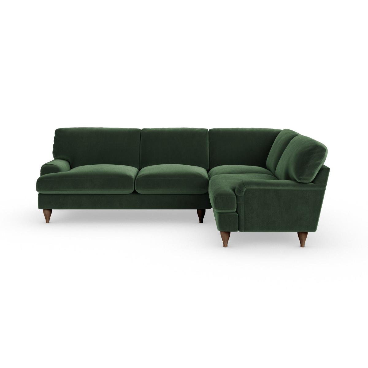 Darwin Corner Sofa Cosy Velvet Bottle Green – image 7