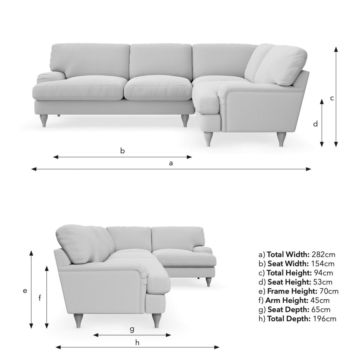 Darwin Corner Sofa Cosy Velvet Bottle Green – image 9