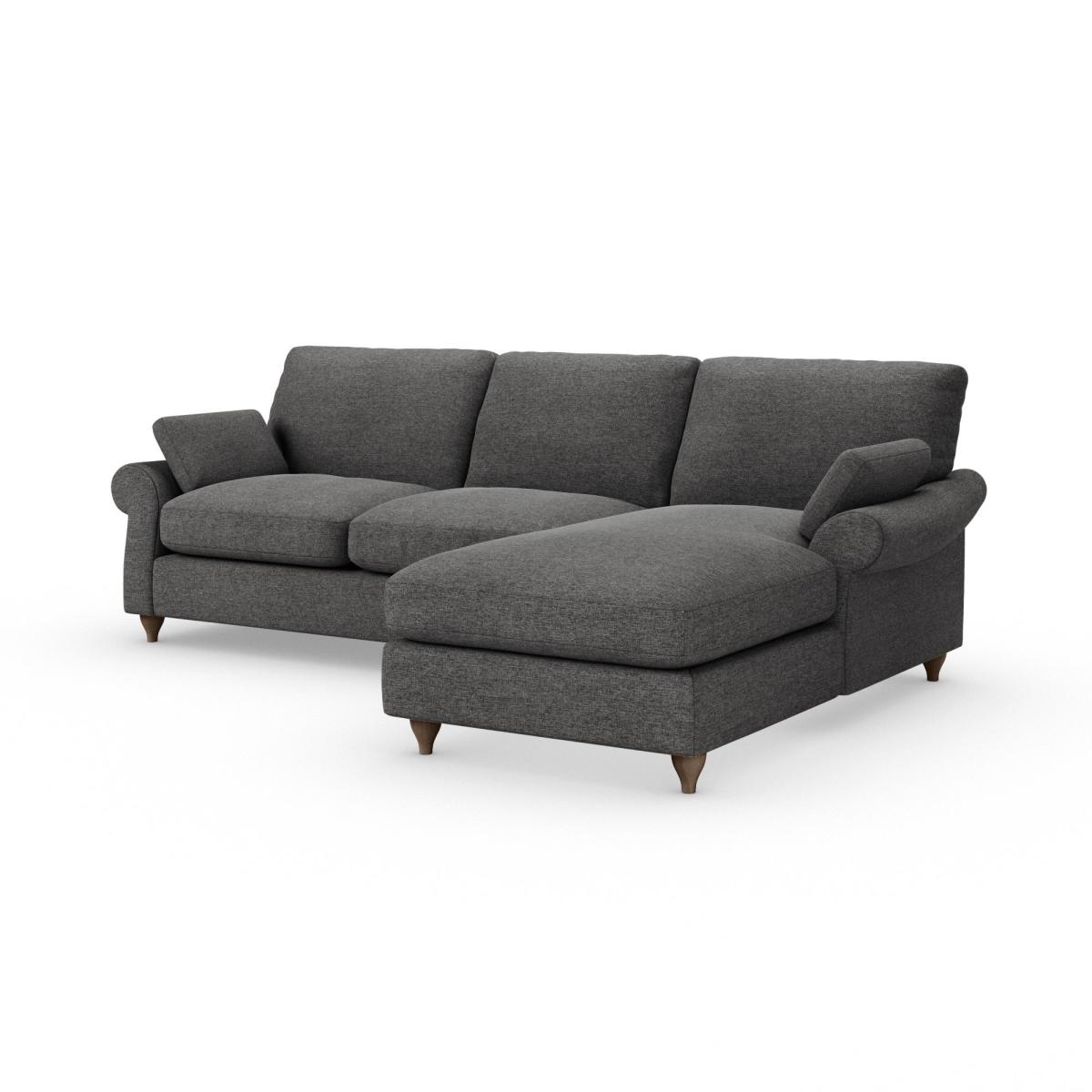 Salisbury Corner Chaise Tonal Weave Charcoal – image 2