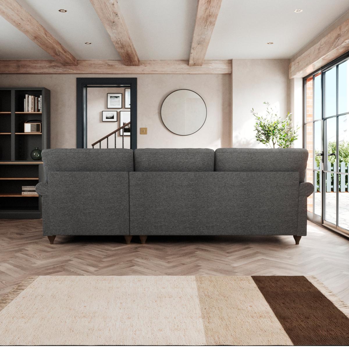 Salisbury Corner Chaise Tonal Weave Charcoal – image 4