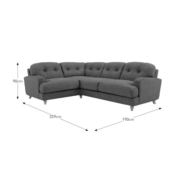 Martha Chenille Soft Texture Full Corner Sofa – image 9