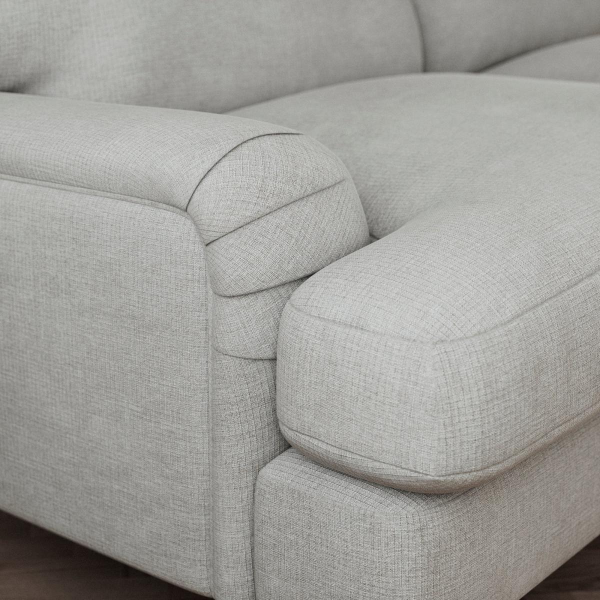 Darwin Corner Sofa Tonal Weave Silver – image 6