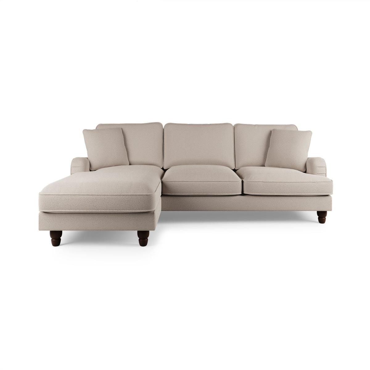 Beatrice Chunky Soft Chenille Corner Chaise Sofa Chunky Soft Chenille Natural – image 2