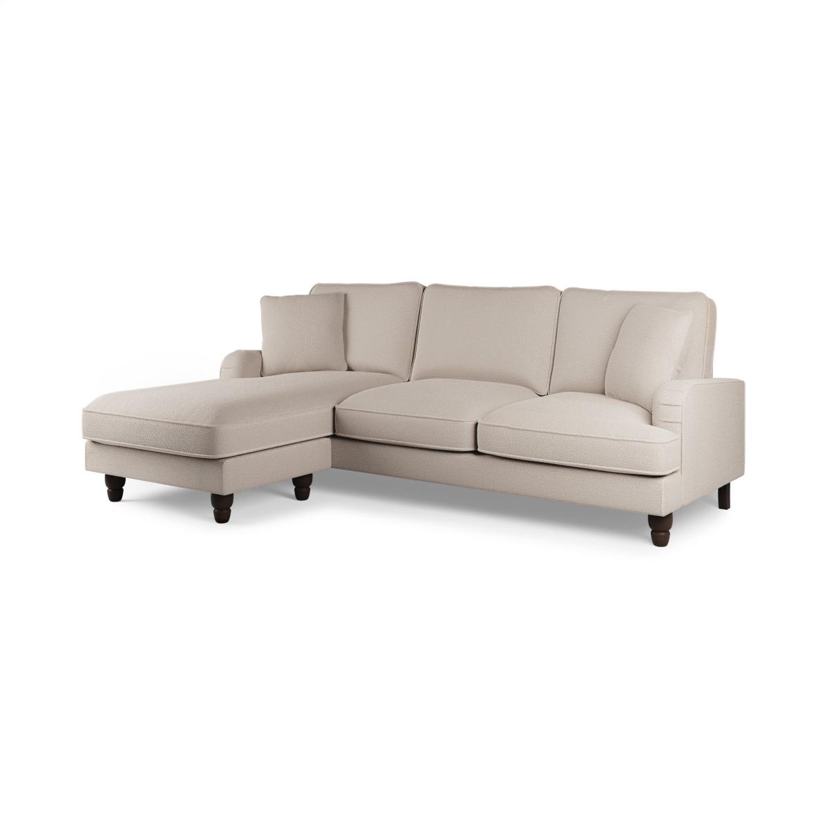 Beatrice Chunky Soft Chenille Corner Chaise Sofa Chunky Soft Chenille Natural – image 3
