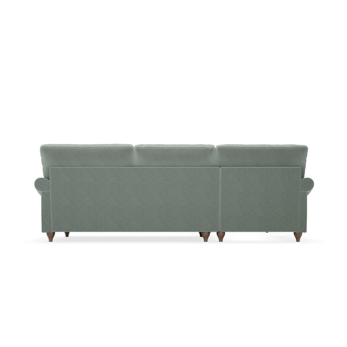 Salisbury Luxury Velvet Left Hand Corner Sofa Luxury Velvet Lilypad – image 4