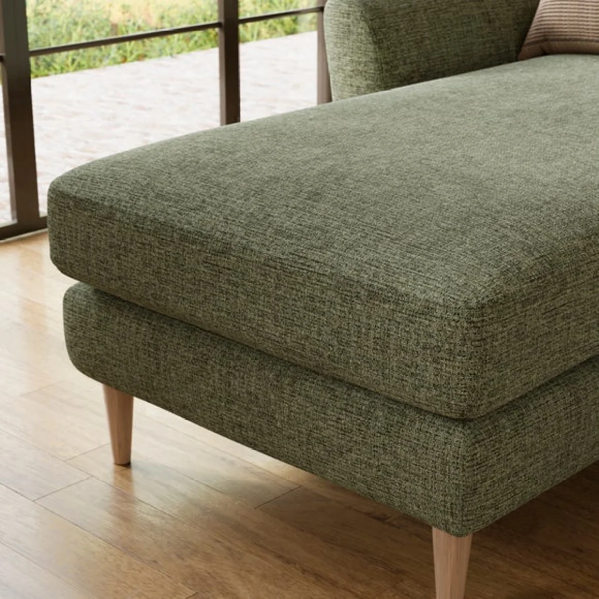 Sven Soft Texture Chenille Reversible Corner Chaise Sofa – image 9
