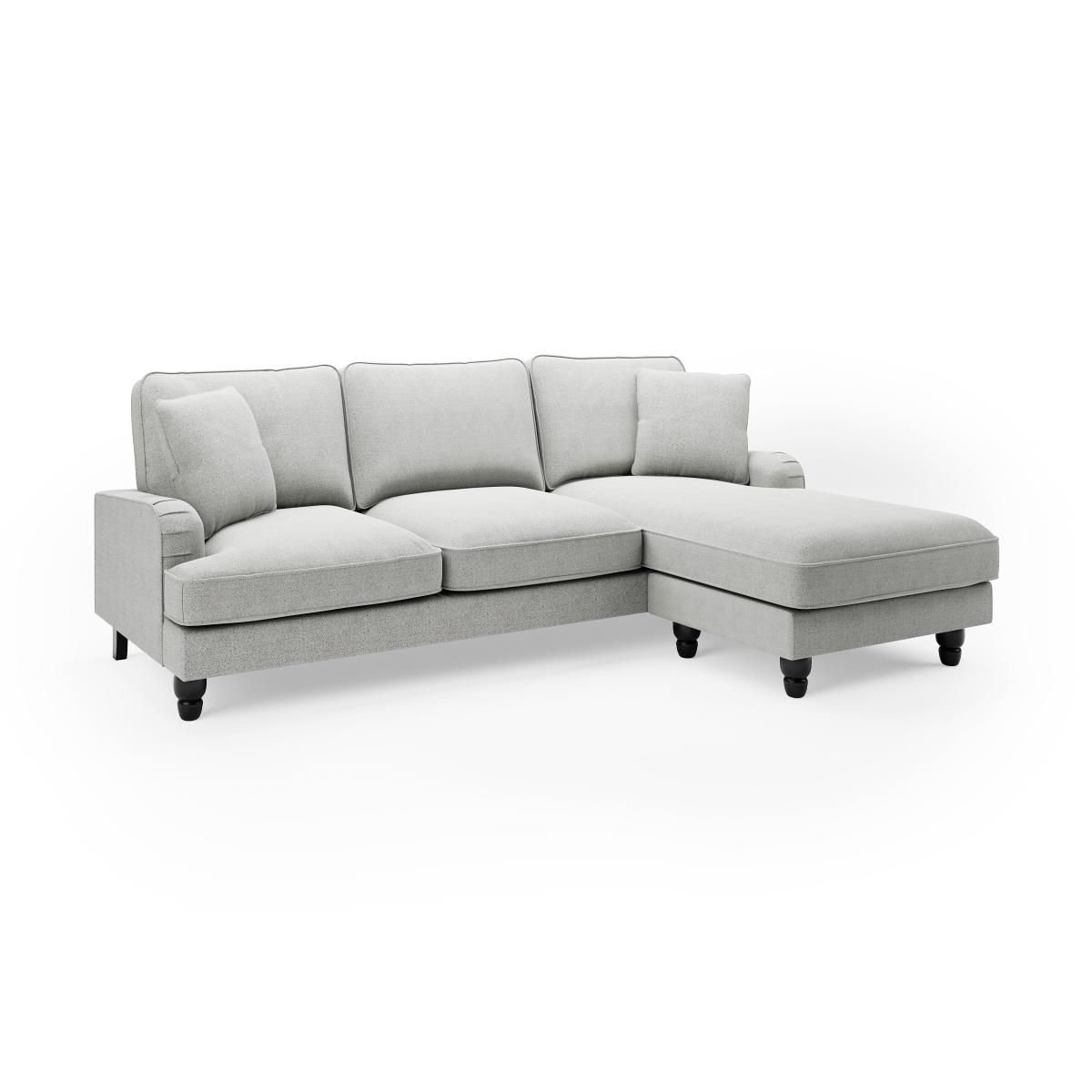 Beatrice Boucle Right Hand Corner Chaise Light Grey – image 2