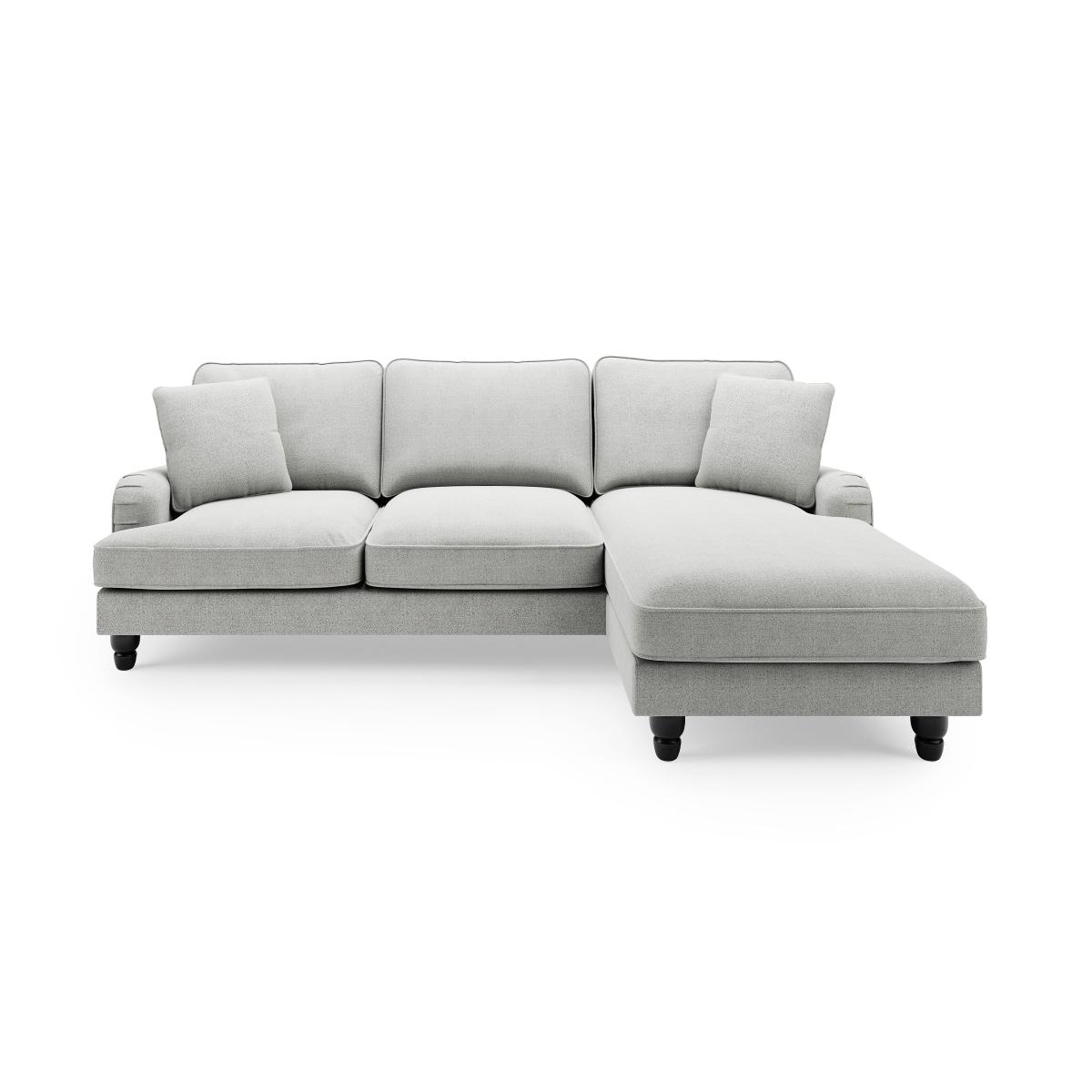 Beatrice Boucle Right Hand Corner Chaise Light Grey – image 3