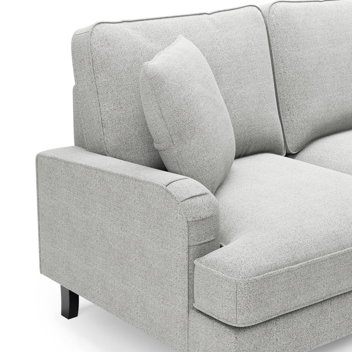 Beatrice Boucle Right Hand Corner Chaise Light Grey – image 7