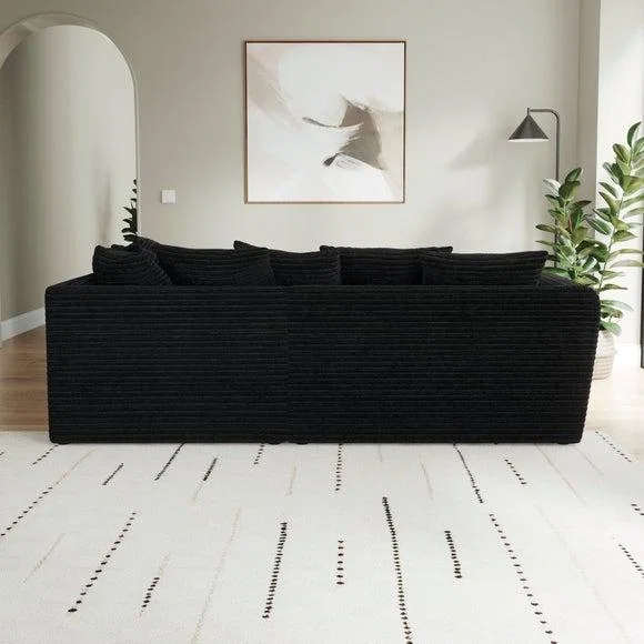 Blake Horizontal Jumbo Cord Corner Chaise Sofa – image 3