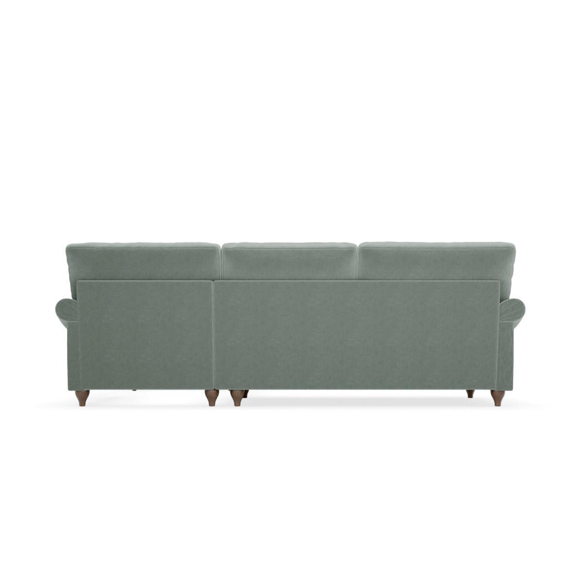 Salisbury Luxury Velvet Right Hand Corner Sofa Luxury Velvet Lilypad – image 4