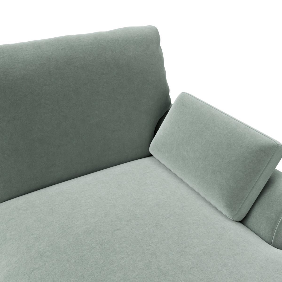 Salisbury Luxury Velvet Right Hand Corner Sofa Luxury Velvet Lilypad – image 5
