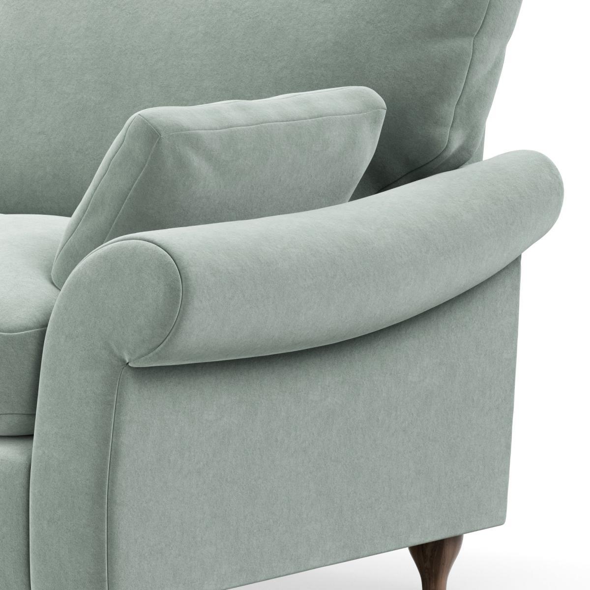 Salisbury Luxury Velvet Right Hand Corner Sofa Luxury Velvet Lilypad – image 7